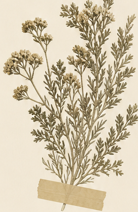 Pressed desert botanical specimen